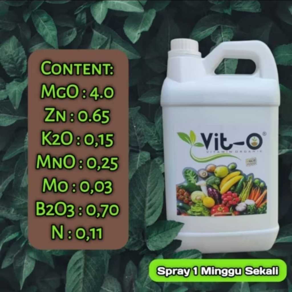 VIT-O - PUPUK NUTRISI VITAMIN VIT-O KEMASAN PABRIK 5 LITER