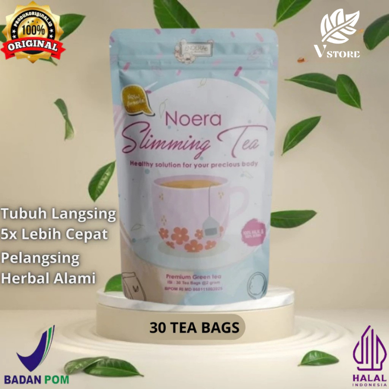 Noera Slimming Tea - Tea Pelangsing Herbal Tubuh Teh Diet Peluntur Lemak, Teh Detox, Beauty Tea