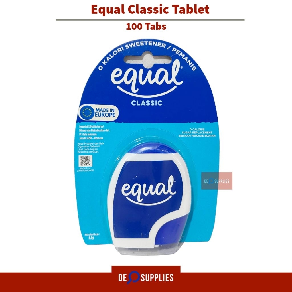 

Equal Classic Tablet 100tabs Nol Kalori - 0 Calories Sweetener Pemanis Europe