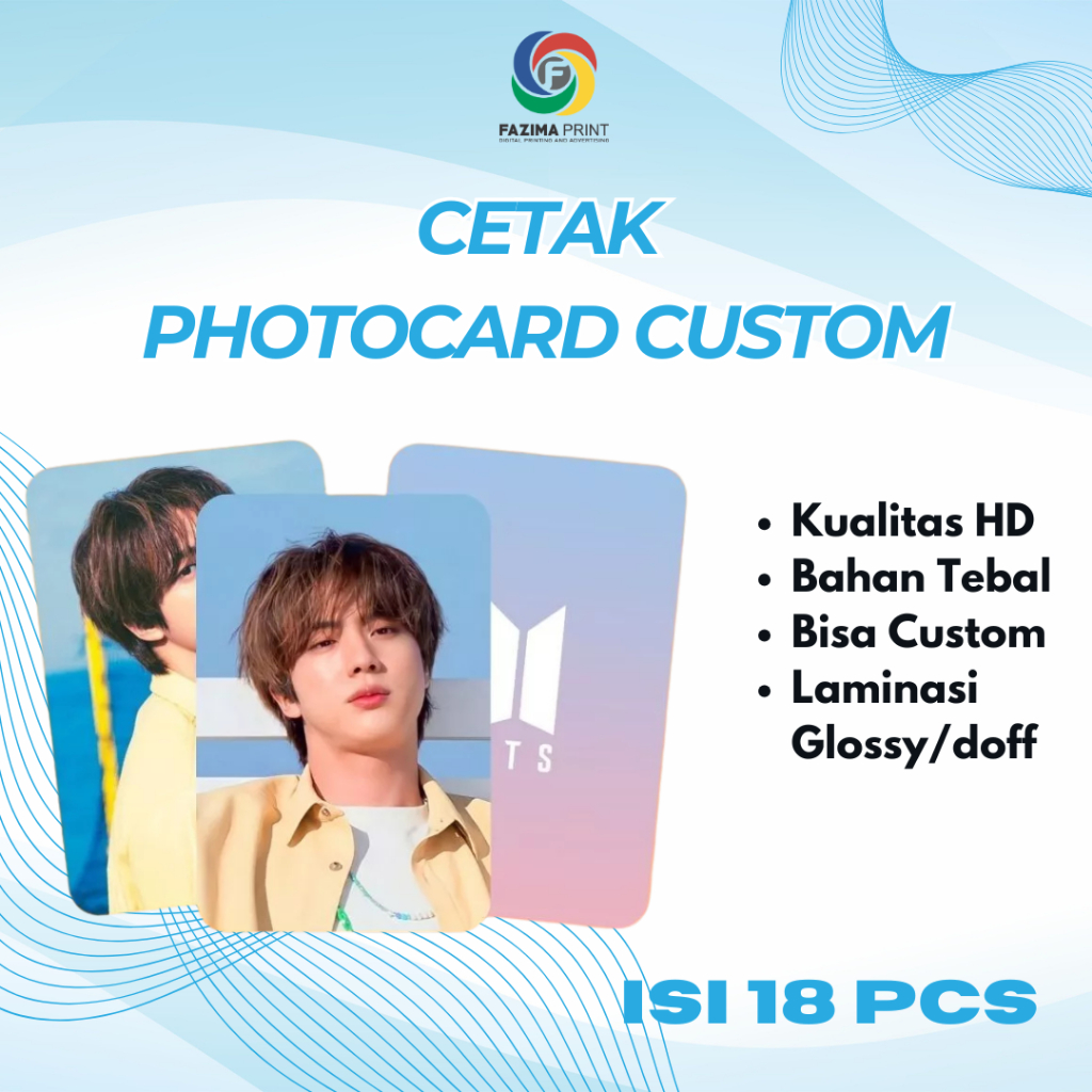 

CETAK PHOTOCARD CUSTOM FREEBIES / Koleksi Penggemar / Photocard Tebal / Photocard Kpop / Cetak Foto