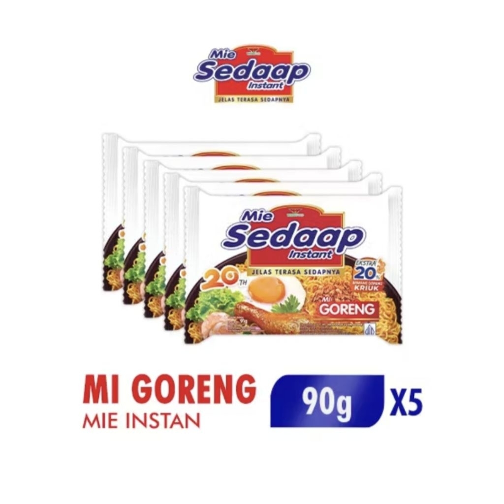 

Sedap Mie Goreng 90gr 5pcs