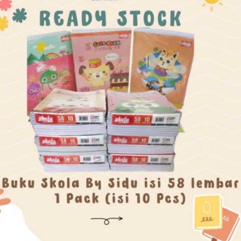 

BUKU TULIS SKOLA BY SIDU 58 LEMBAR DIJUAL PER PAK ISI 10