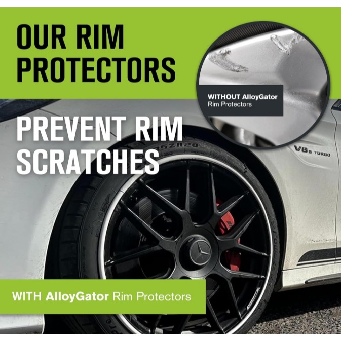 Alloygator Pelindung Velg Mobil RIM Protection White Color | Pelindung Velg Mobil Warna Putih