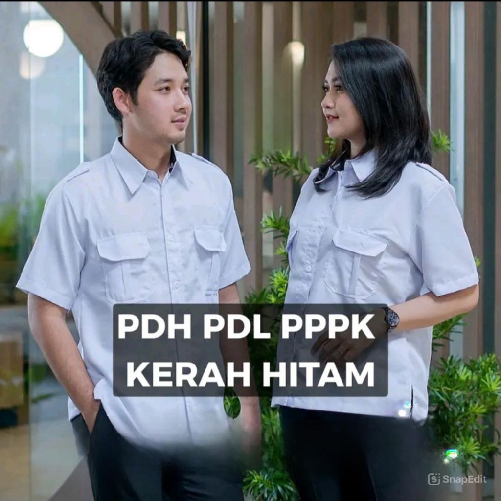 Baju Dinas Putih Pns Wanita Kerah Hitam Baju Pdh Pria Putih Polos Seragam Pdh Atasan pns Terbaru