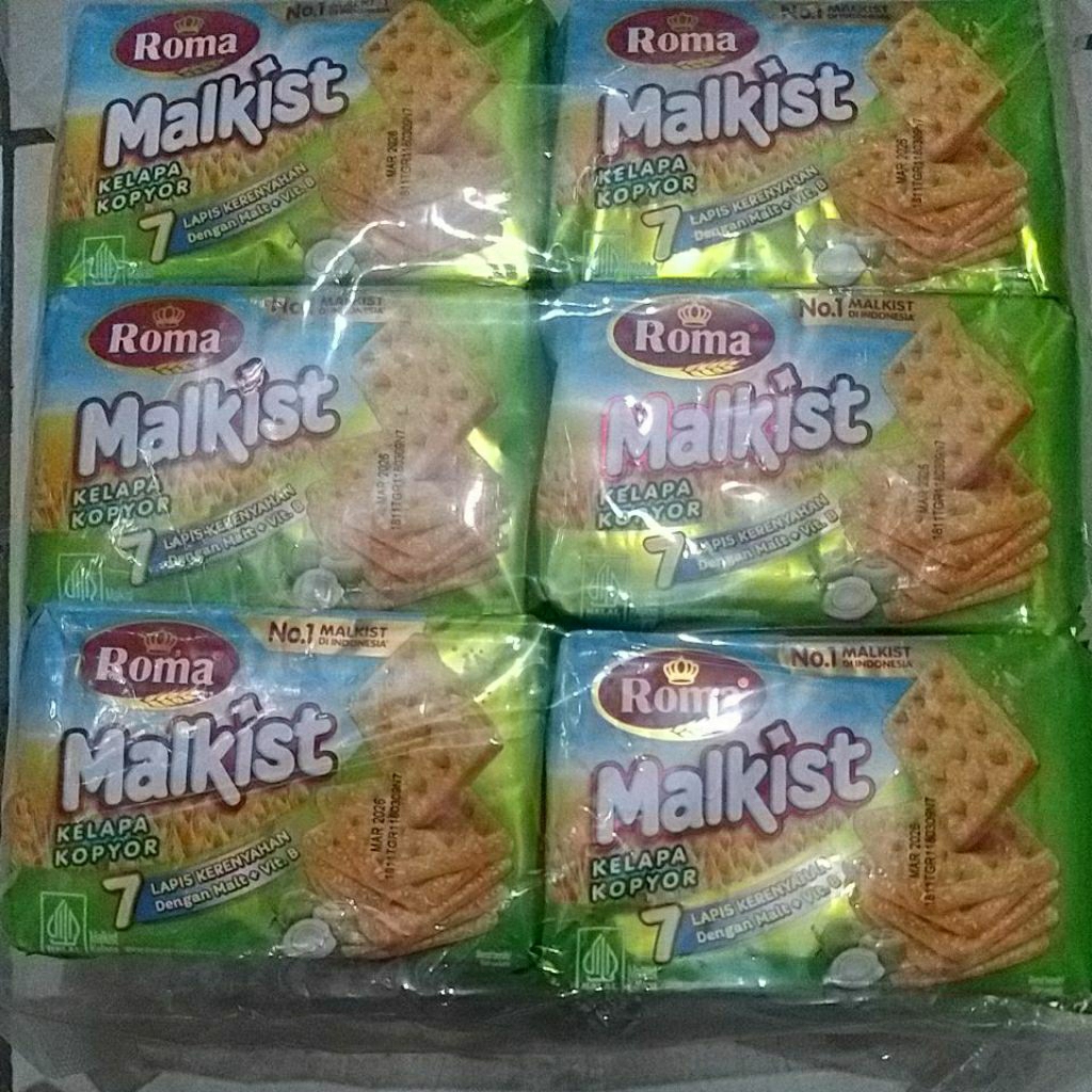 

ROMA KELAPA KOPYOR 105GRAM ISI 6