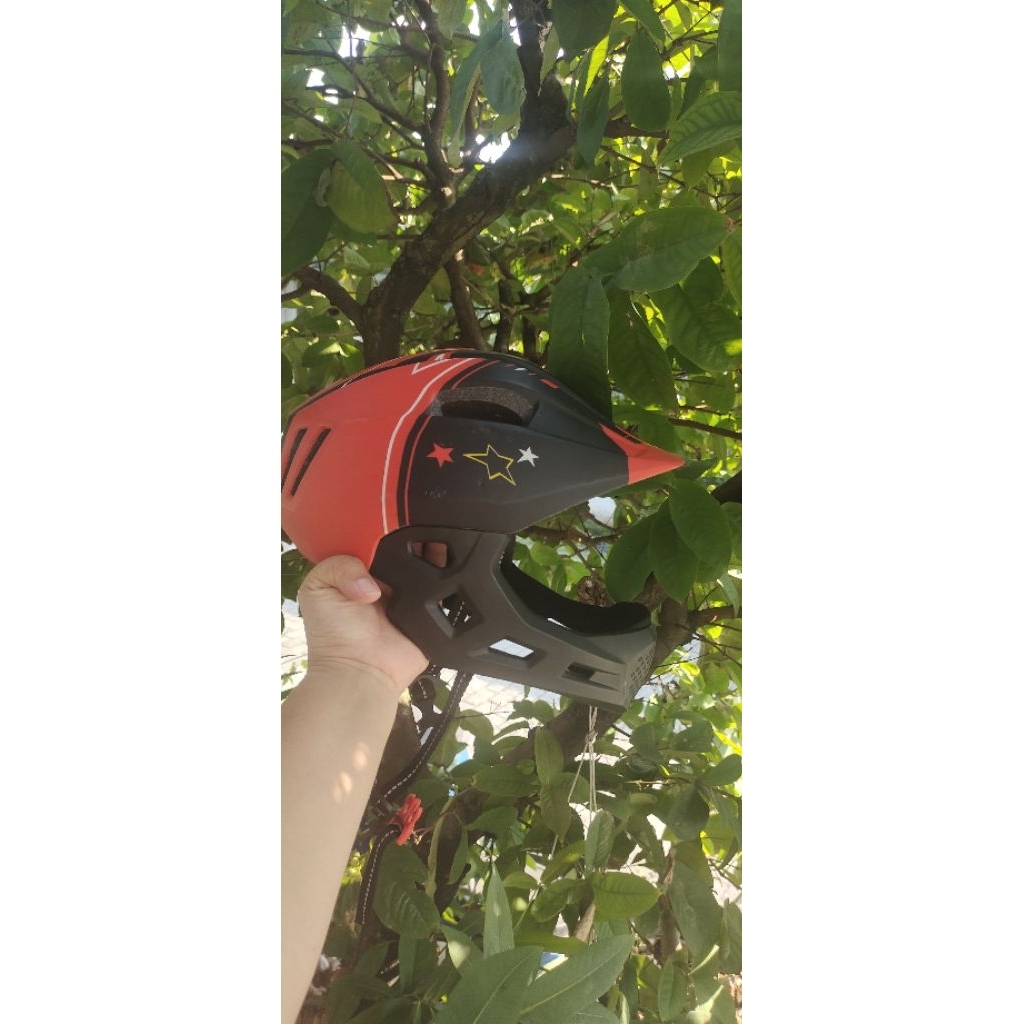 helm sepeda anak fullface preloved