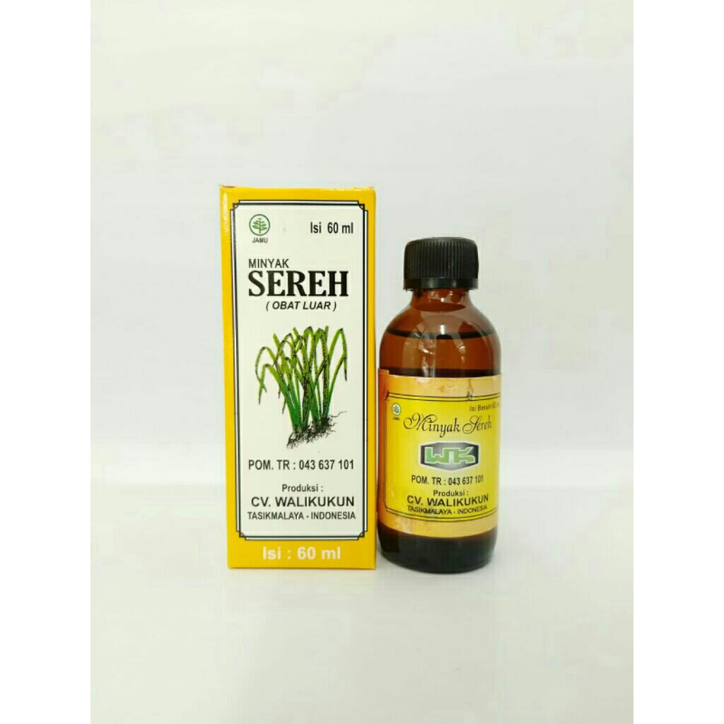 Minyak Sereh 60ml/Minyak Sereh murni / Minyak Sereh walikukut