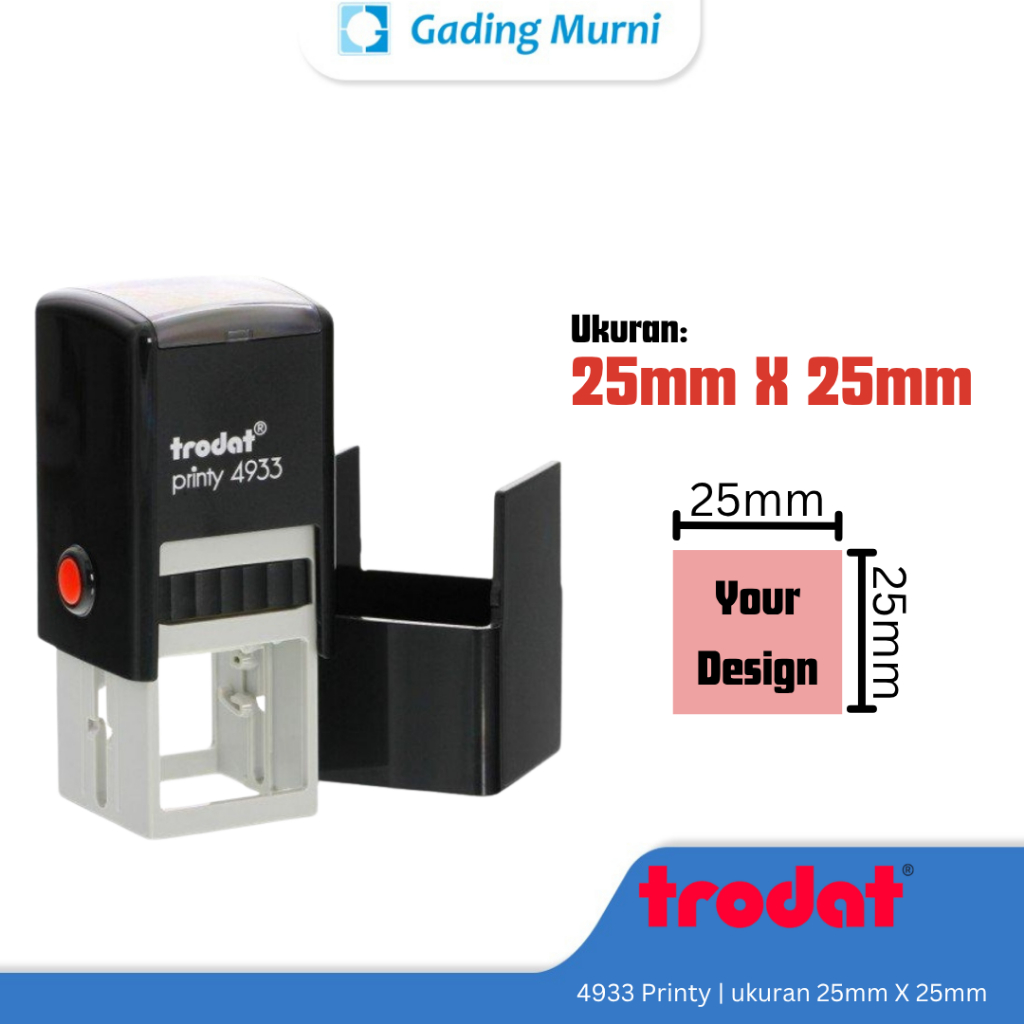 

Stempel Trodat 4933 Custom Stempel Kotak Warna untuk Logo Perusahaan dan Toko