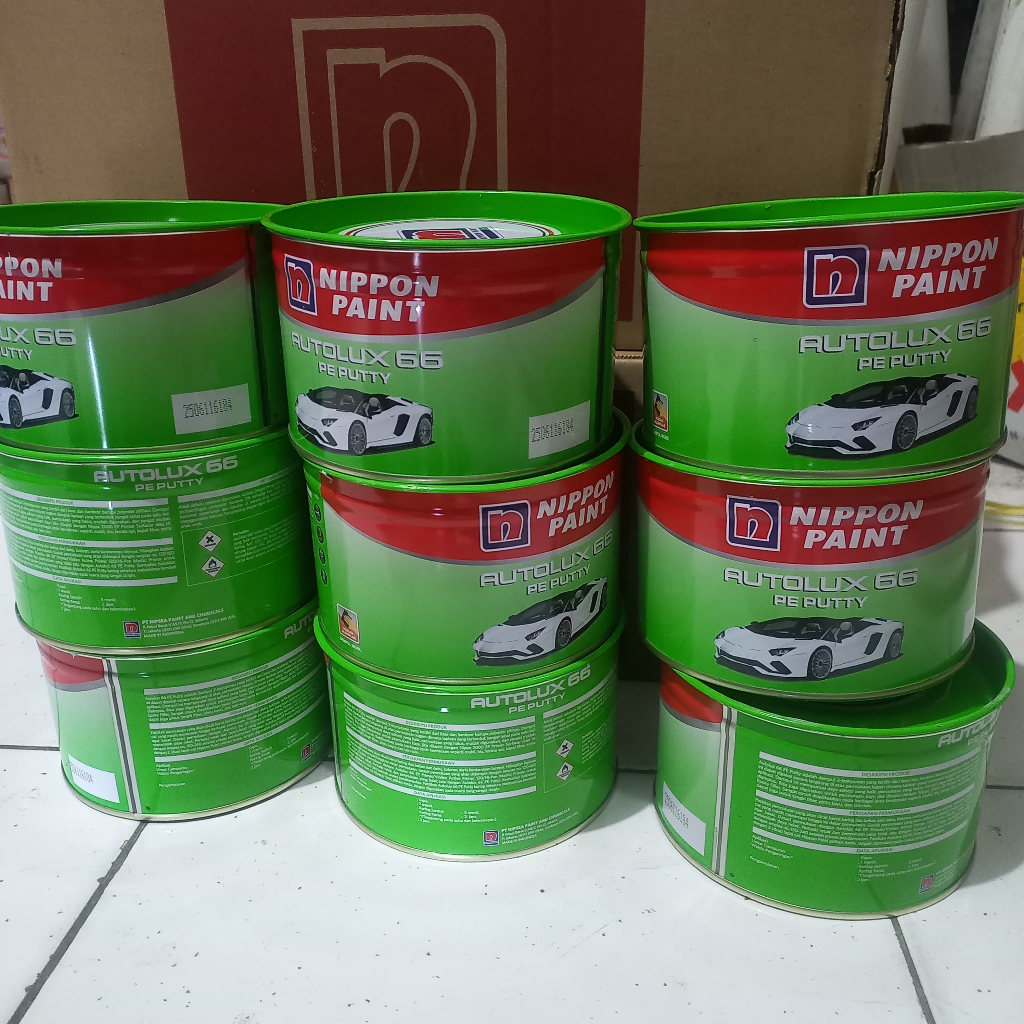 Dempul Autolux 1 Kg Dempul Besi Logam Body Mobil PE Putty