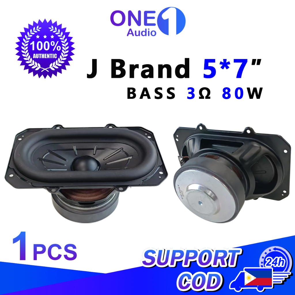 OneAudio J Brand BB3 Subwoofer 5*7-inch 3Ohms 80W BASS Underseat Subwoofer Car Speaker Subwoofer