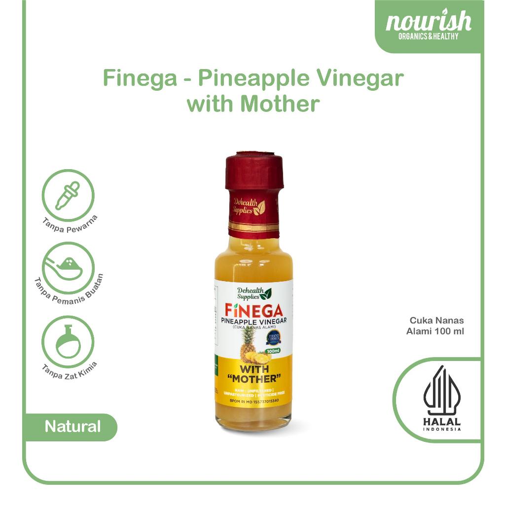 

Finega, Pineapple Vinegar ( Cuka nanas alami ) with "mother" 100 ML