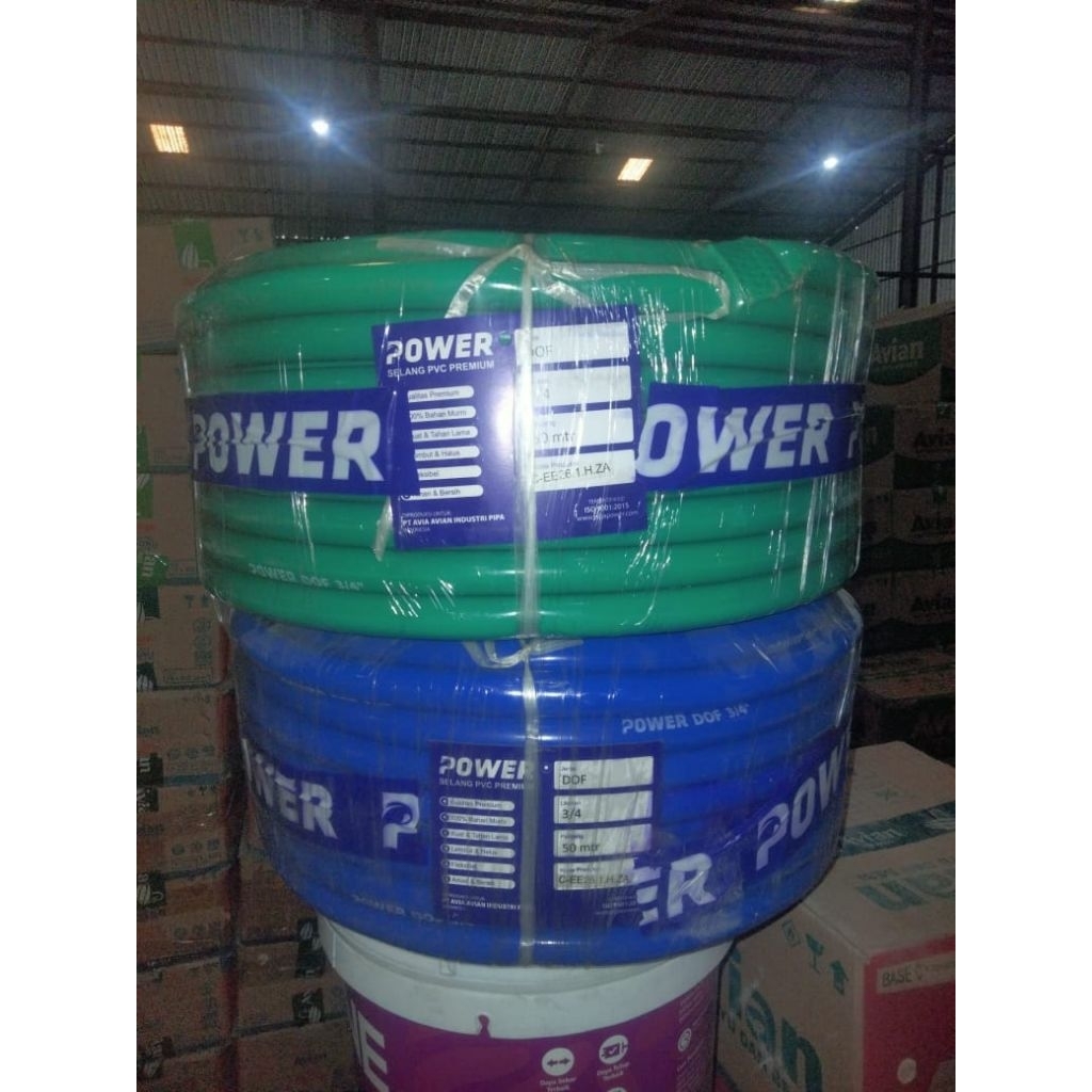 Selang 3/4 dof power 50 meter, selang air 50 meter 3/4 dof, selang power 3/4 dof (1 rol 50 meter)