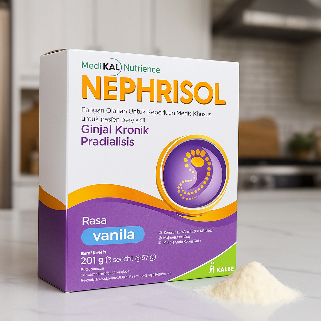 

Nephrisol - Nutrisi Rendah Protein untuk Pasien Gagal Ginjal Susu Nephrisol Kualitas Baik