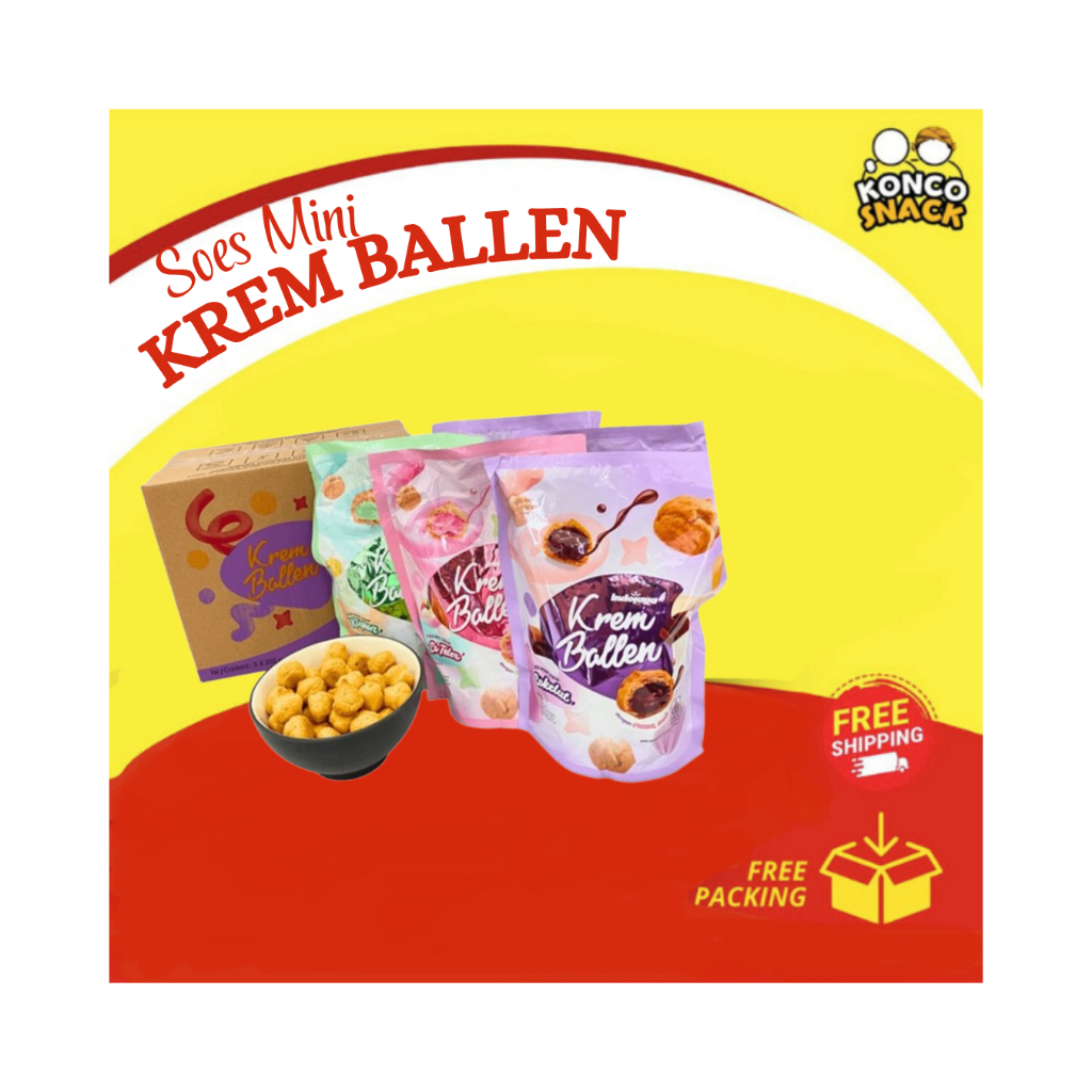 

KUE SUS / SOES MINI KERING 3 VARIAN RASA COKELAT, KLEPON, ES TELER LUMER 200gram