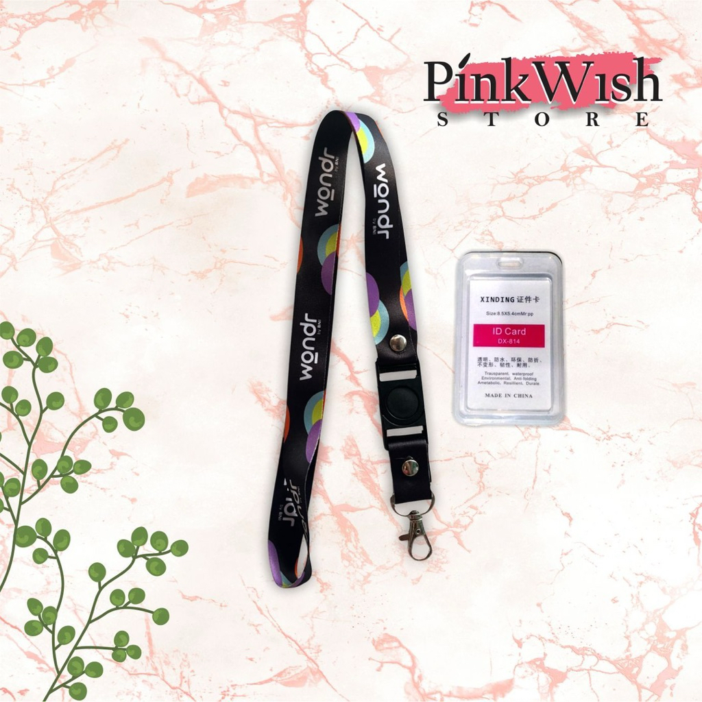 

Lanyard WONDER by BNI hitam / Tali ID WONDER by BNI hitam [Ready stock] Termurah