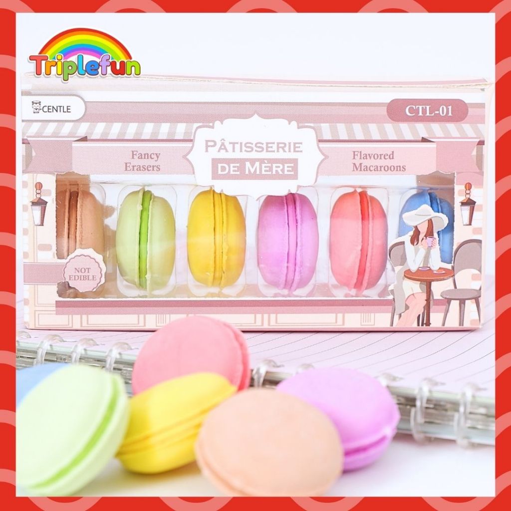 

Penghapus Macaron Eraser Karakter Macarons Ke Murah Lucu Unik Hapusan Anak Sekolah Grosir Bisa COD