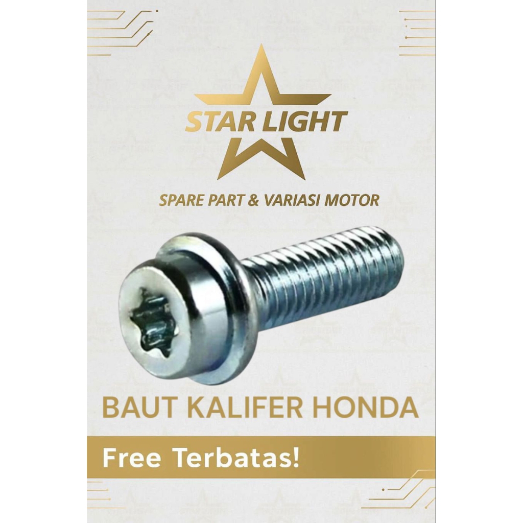 Baut dudukan kaliper rem depan All HONDA BEAT, VARIO, SUPRA125,DLL