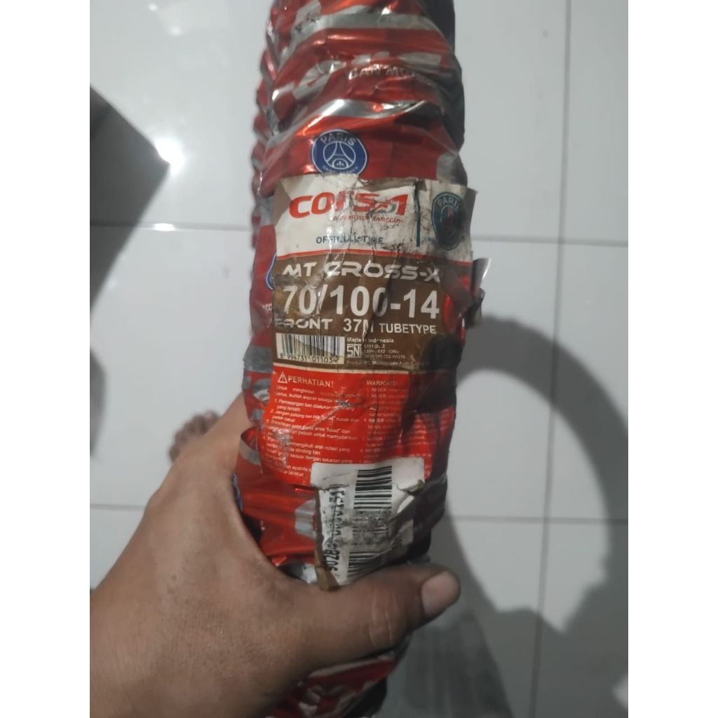 OBRAL MURAH BAN LUAR SEPEDA MOTOR TUBETYPE 70/100-14 MT CROSS X TAHU TRIL MERK CORSA BAGUS BERKUALIT