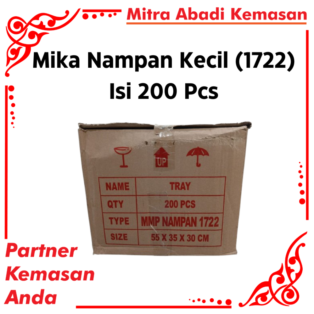MIKA NAMPAN KECIL 1722 | MIKA NAMPAN KUE HANTARAN | MIKA MMP | MIKA PLASTIK | MIKA NAMPAN
