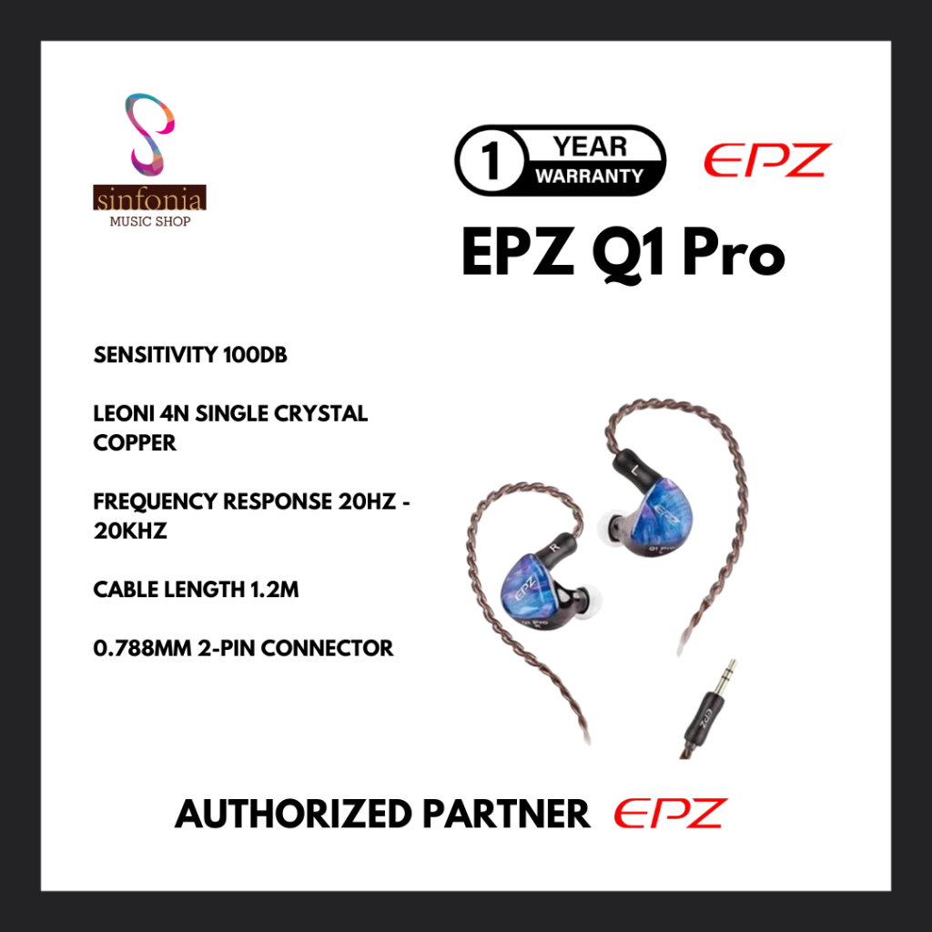 EPZ Q1 Pro Earphone Wired HIFI Bass Dynamic Driver In Ear Earphone