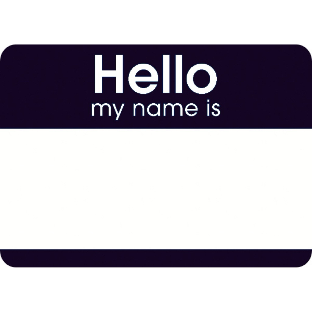 

stiker hello my name is polos (30pcs) sudah di cutting