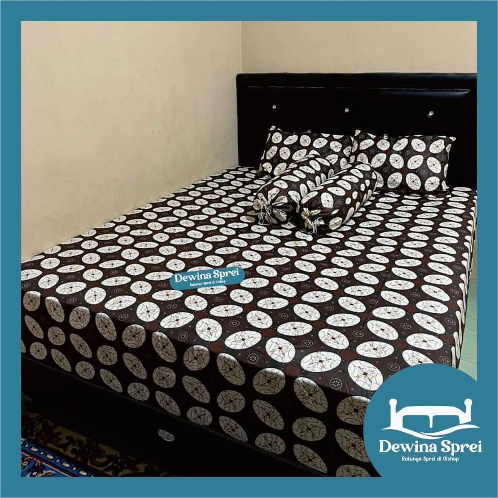 RATUNYA SPREI - Sprei Batik Solo Motif (Tinggi 20 cm) ukuran 90 100 120 140 160 180 200 | Free Sarun