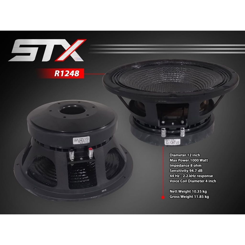 speaker 12inch STX R1248 original speaker komponen 12 inch