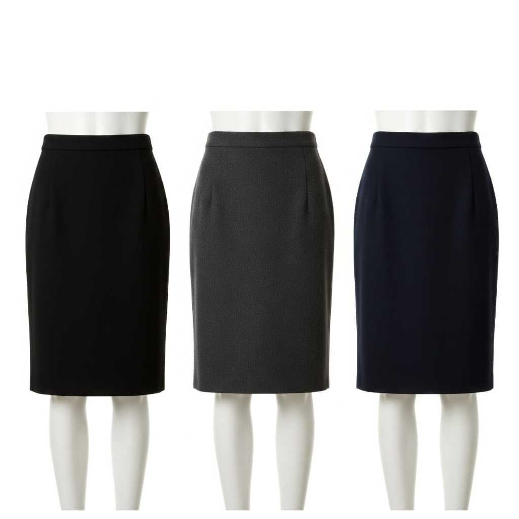 ROK KANTOR 3/4 BELAH BELAKANG KERJA KANTOR FORMAL OFFICE BAHAN SEMI WOL PREMIUM ANTI KUSUT