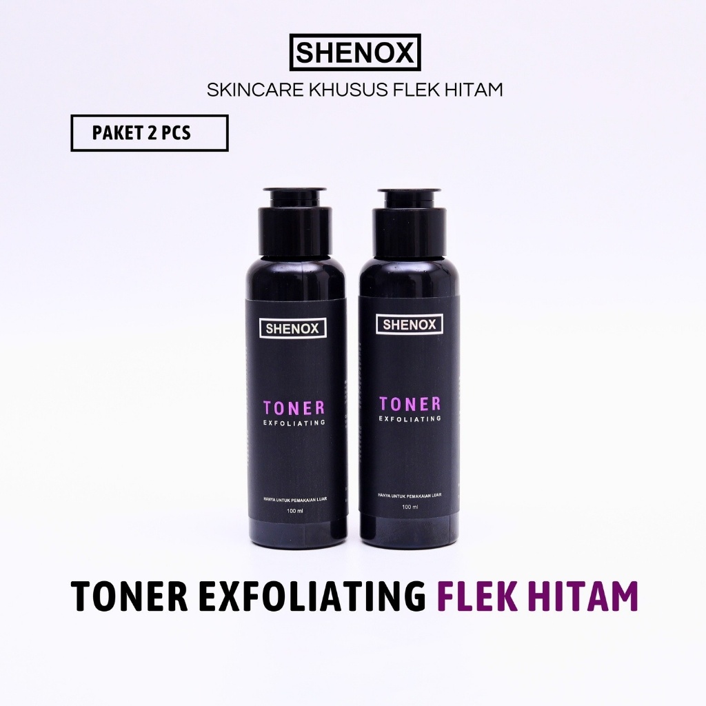 Shenox Skincare Flek Hitam 2 Pcs Exfoliating Toner Khusus Flek Hitam Resmi BPOM | Toner Exfoliating