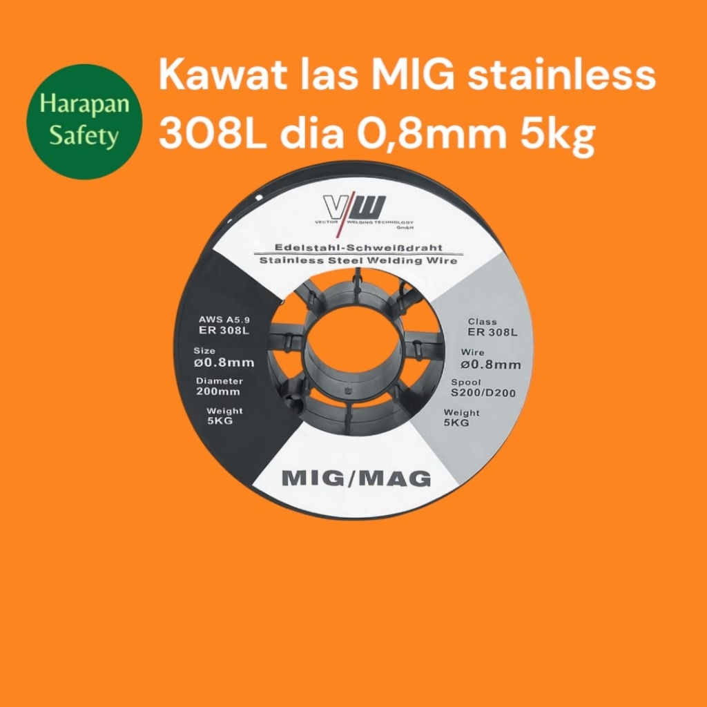 Kawat las stainless ER308L diameter 0,8mm 5kg ER308L