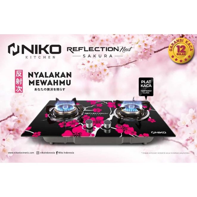 NIKO KOMPOR TANAM/ KOMPOR GAS 2 TUNGKU SAKURA