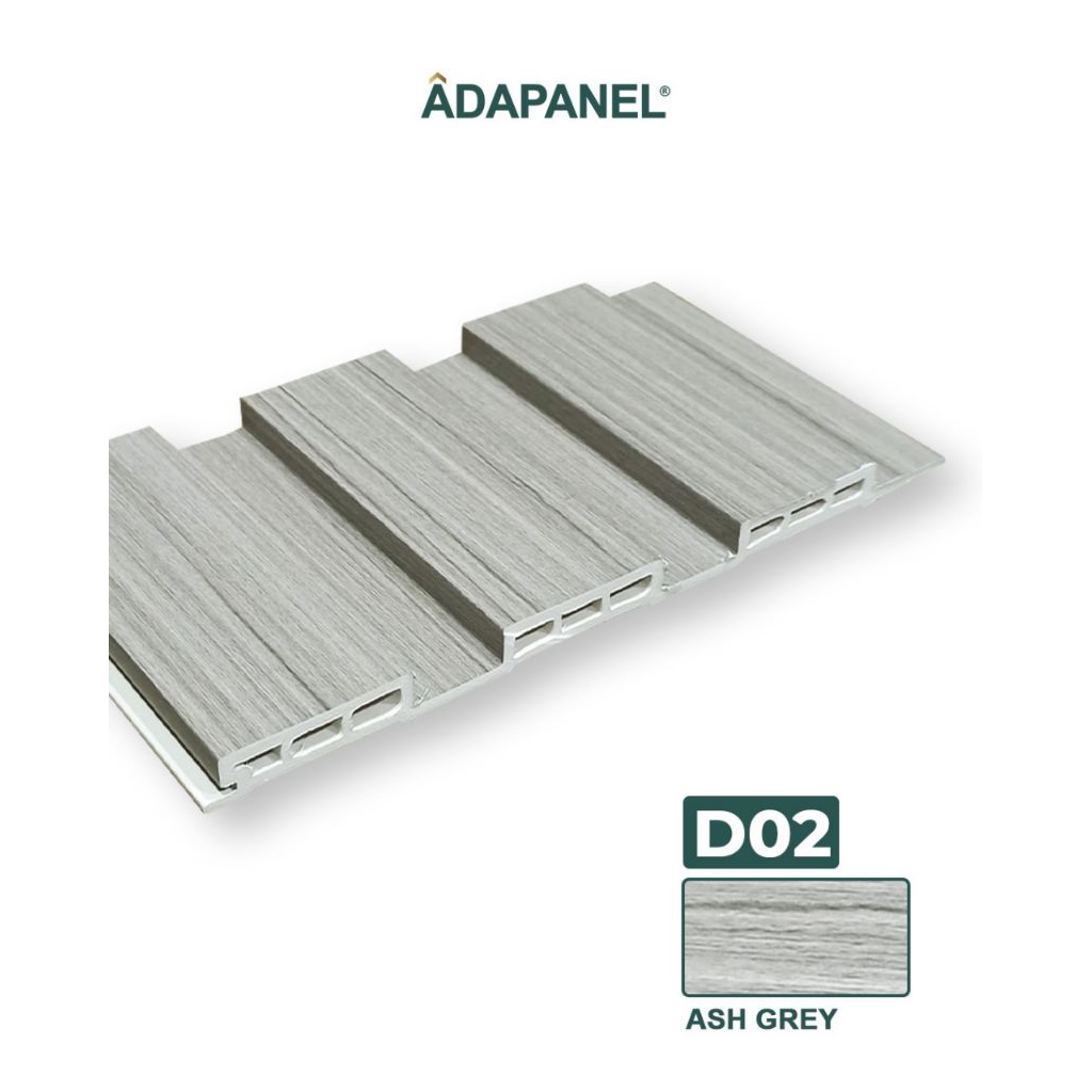 Wall Panel WPC Dinding D02 Ash Grey Interior Rumah