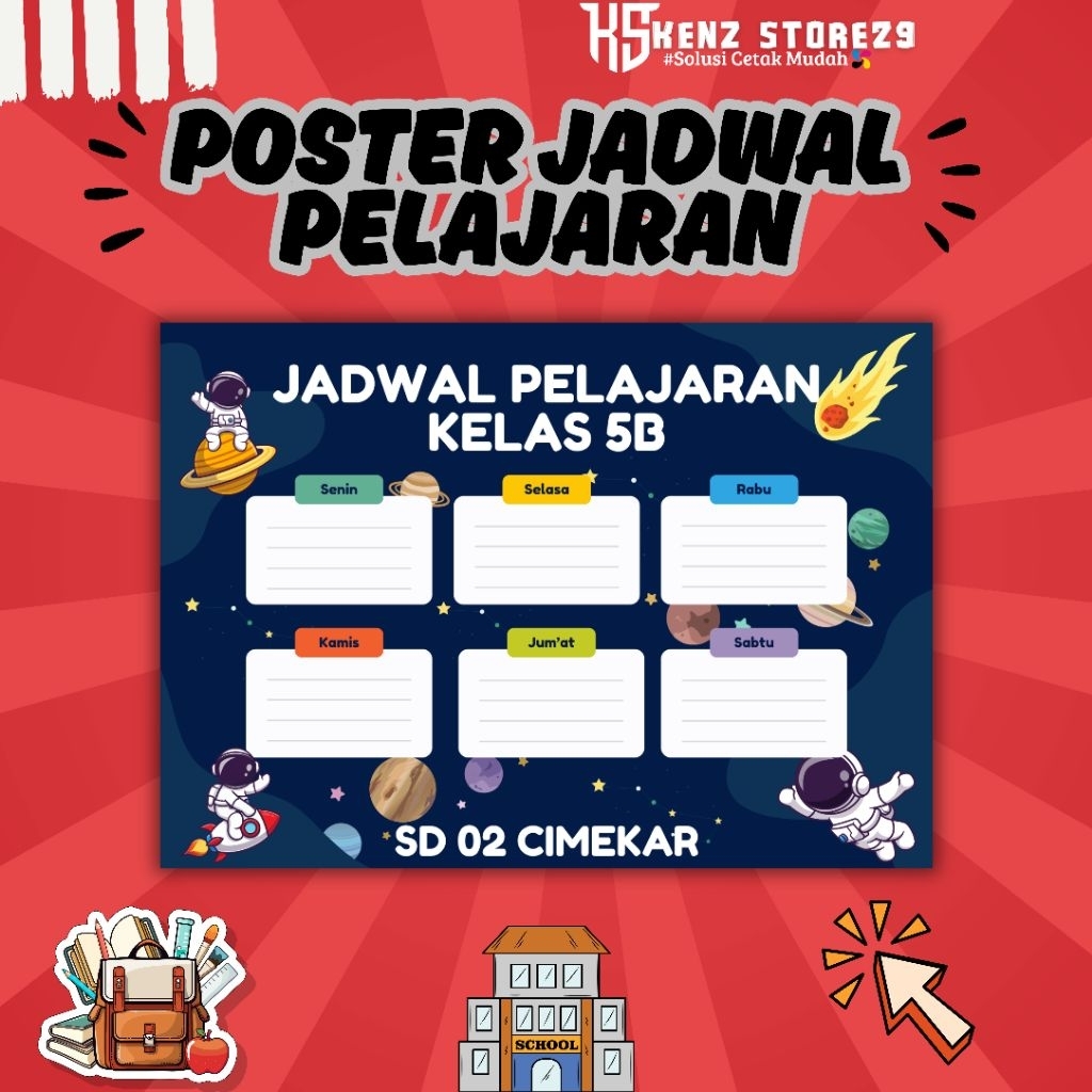 

Poster Jadwal Pelajaran