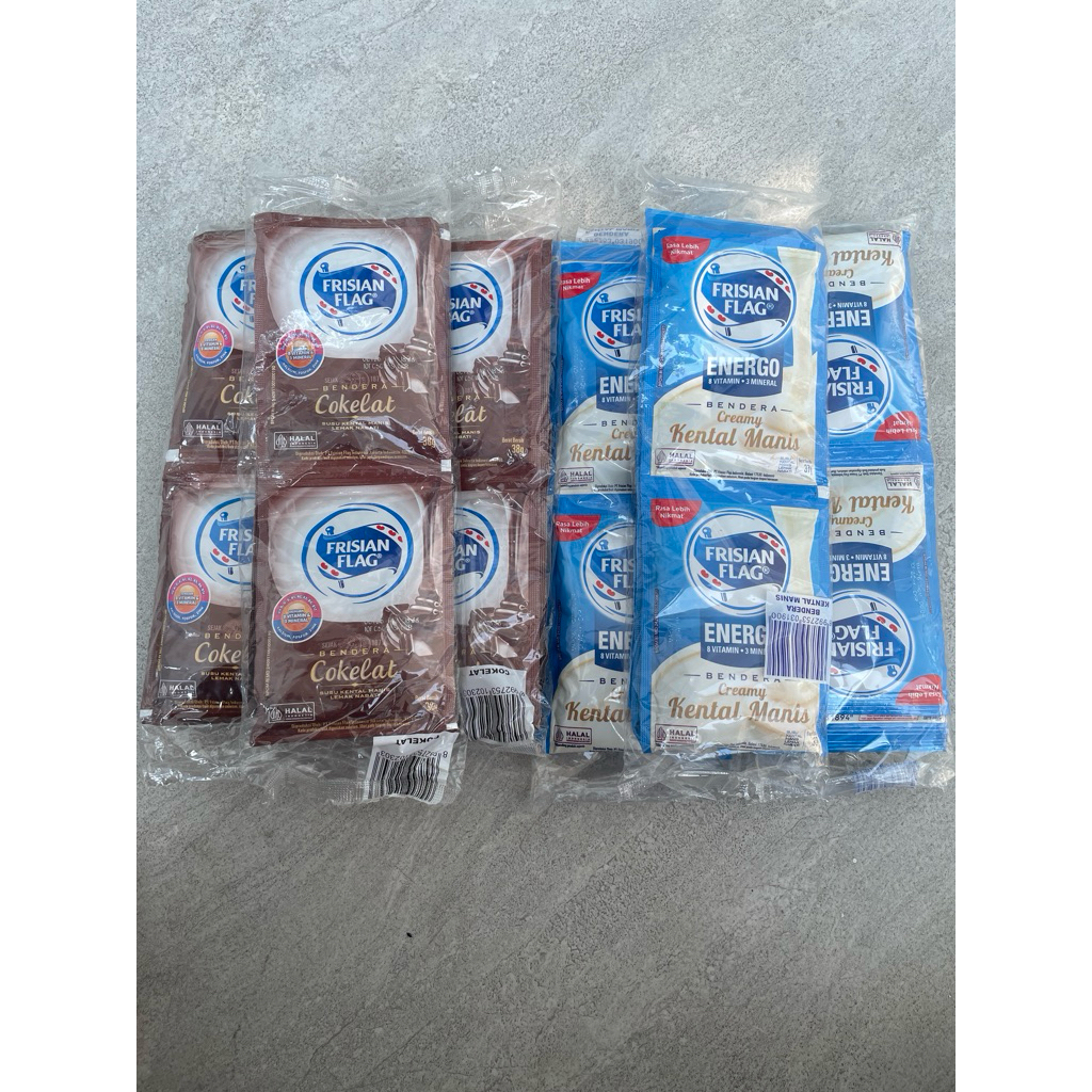 

Susu kental manis sachet 38g / Susu kental manis renceng 38g / Susu bendera sachet renceng
