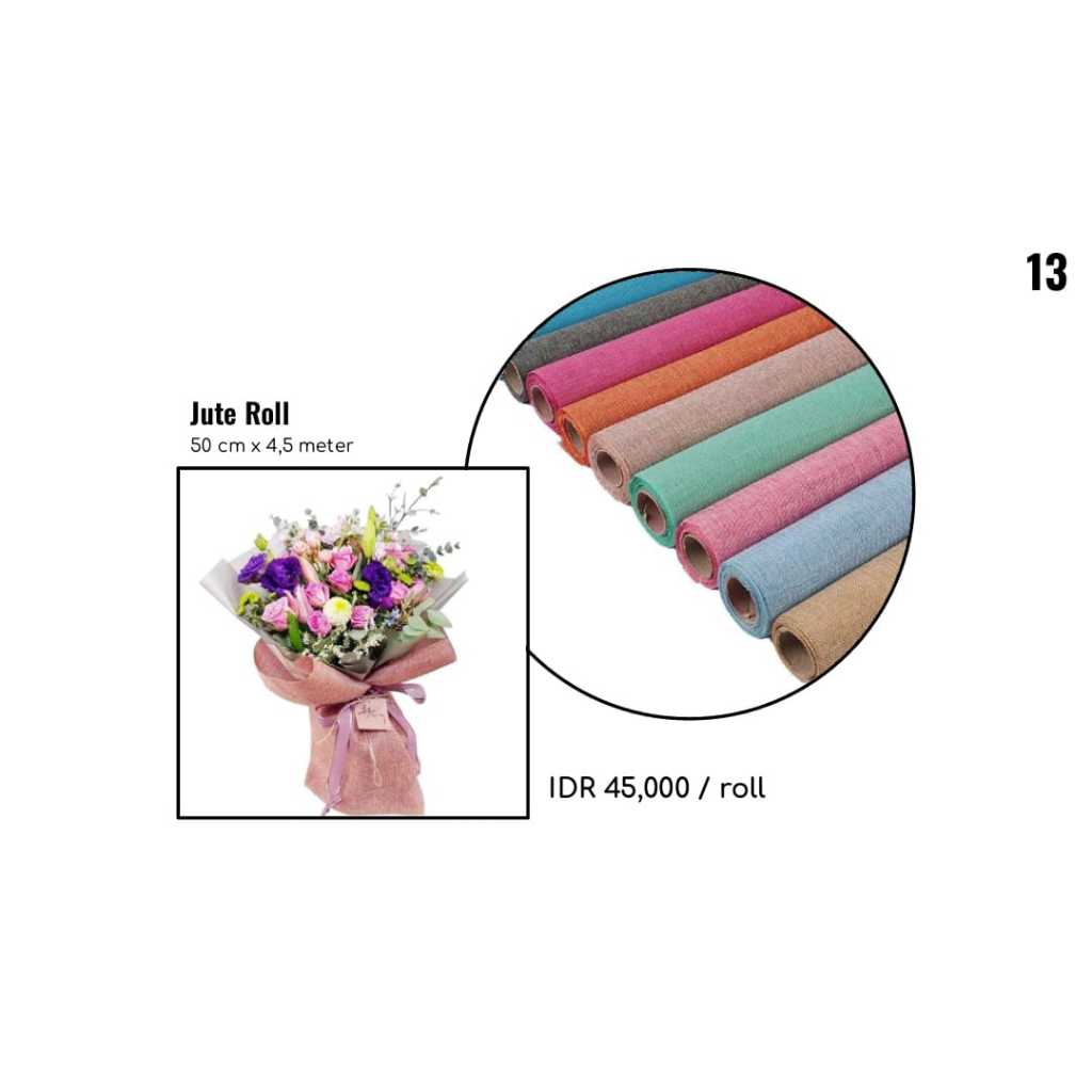 

MY Supplies - Flower Wrapping Paper Jute Roll Kertas Bungkus Bunga Buket