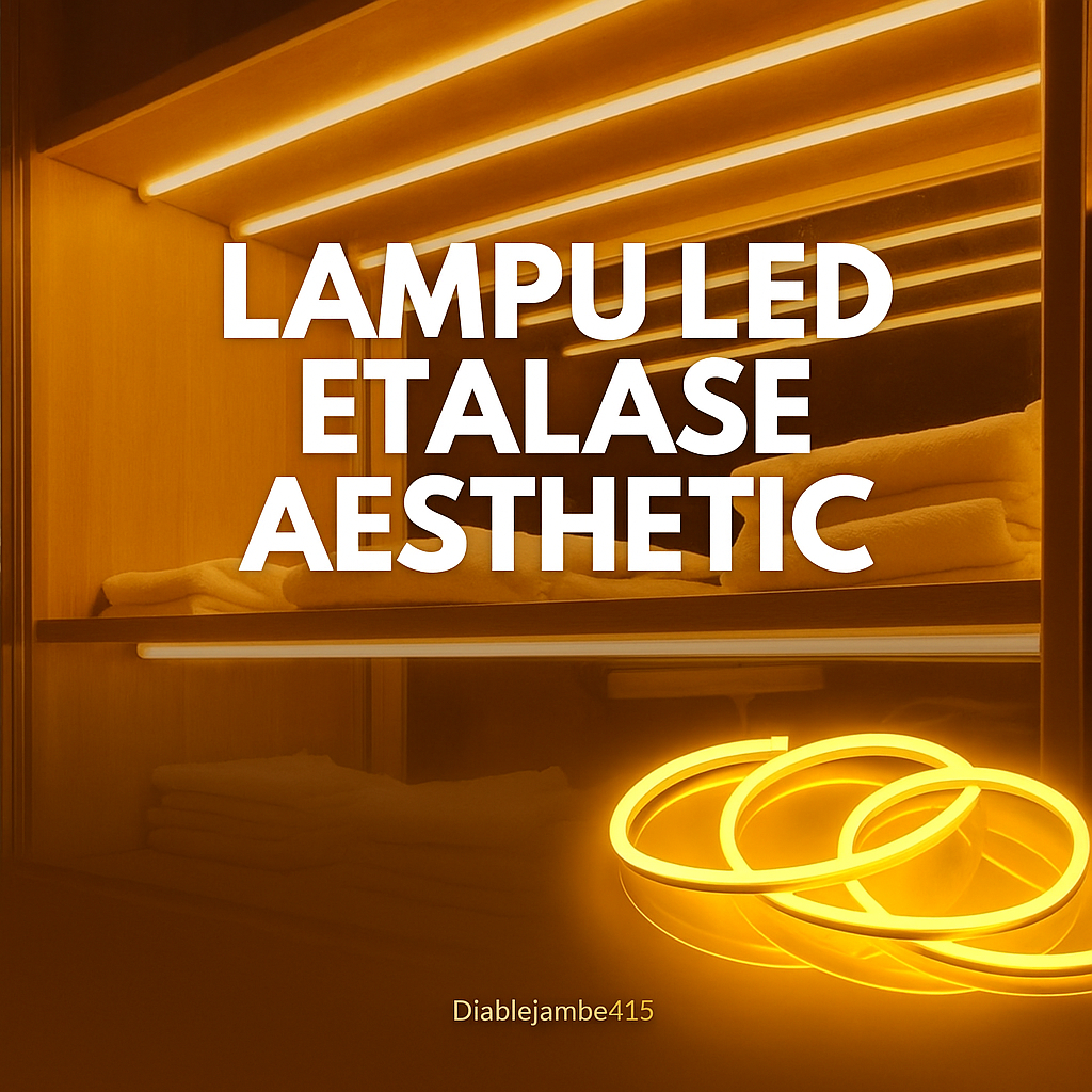 Lampu Neon Flex - Hias Etalase Konter Led Tempel 1 2 3 4 5 Meter 220V Aesthetic