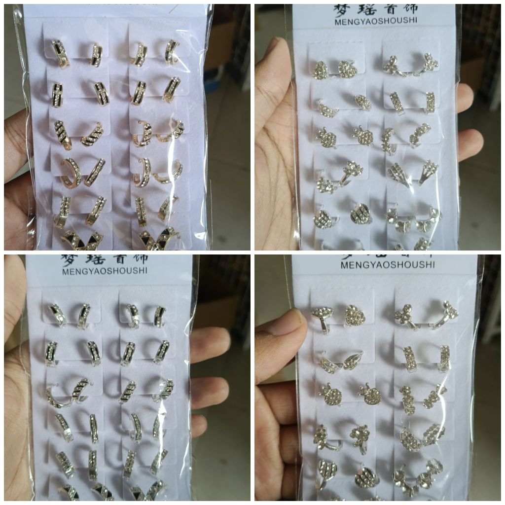 Grosir 12Pcs Anting Korea Xuping Variasi Model / Earings / Anting /