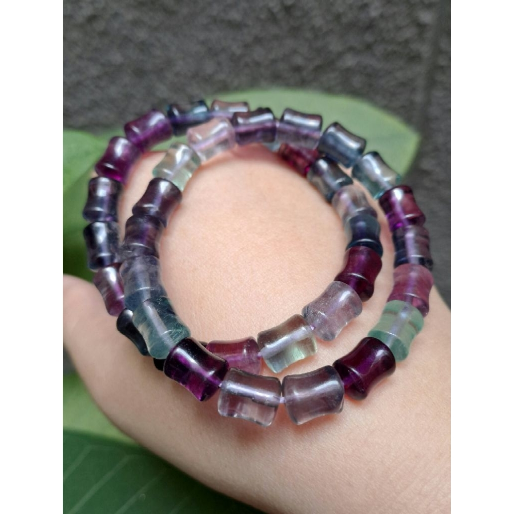 Bamboo Fluorite Bracelet - Gelang Batu Alam Asli