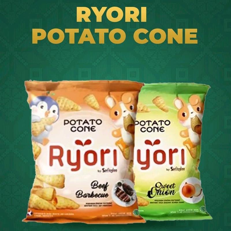 

Sehati Snack - Ryori Potato Cone Rasa Sapi Panggang | Ryori Beef Barbecue | Ryori Beef BBQ | Ryori Sweet Onion | Ryori Bombay Manis | Snack Berhadiah Uang Tunai | Ecer 1 Renceng