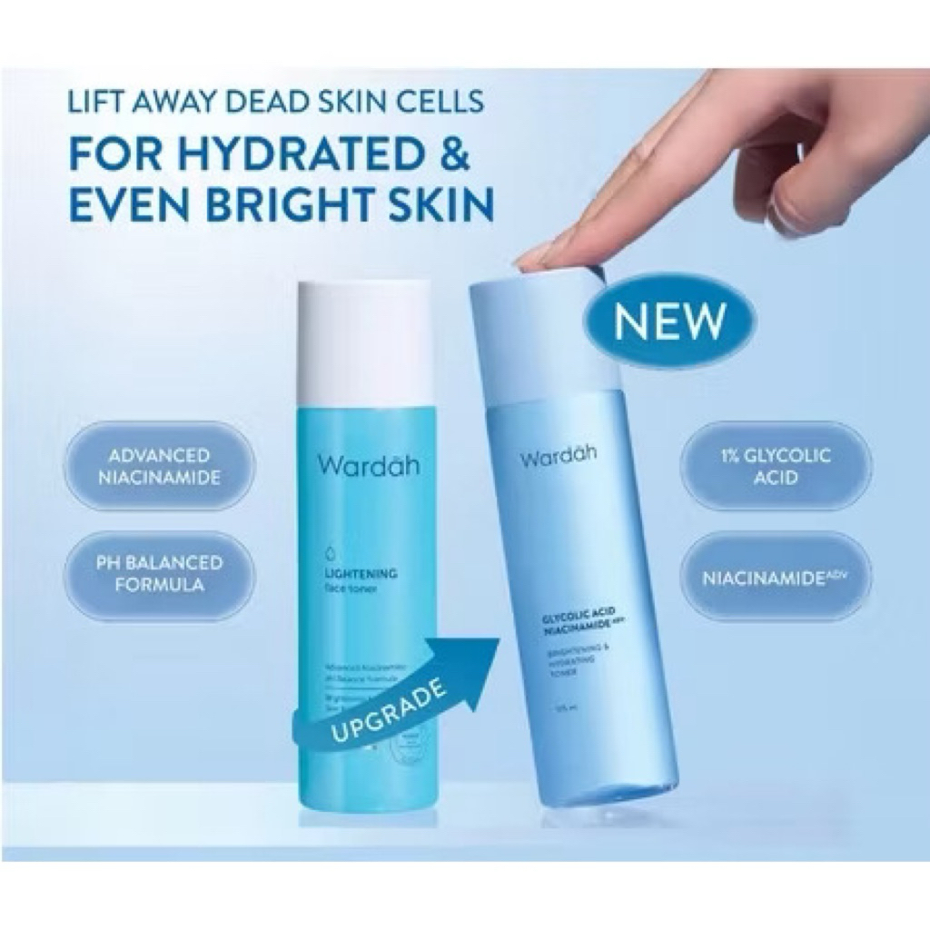 Wardah Brightening & Hydrating Toner 125ml | Mencerahkan Menghidrasi Kulit