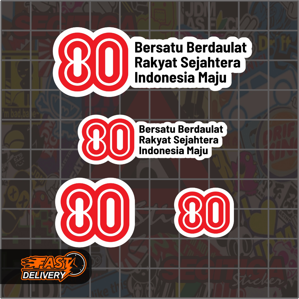 

Sticker Logo HUT RI 80 Indonesia