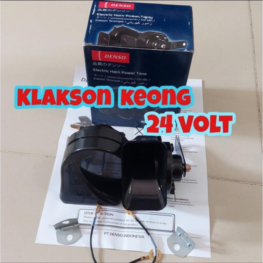 Klakson Model Keong Merek Denso 24 Volt
