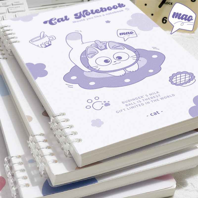 

[Whispers] AKUSA Binder Note A5/B5 Buku Catatan Buku Tulis Study Journal Spiral Dapat Dibuka Animal