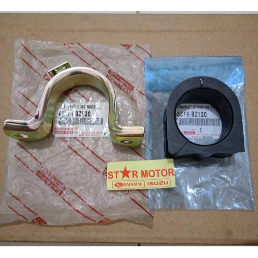 Breket tangkepan karet rek stir avanza lama,bracket rack steer xenia 1,3 lama original