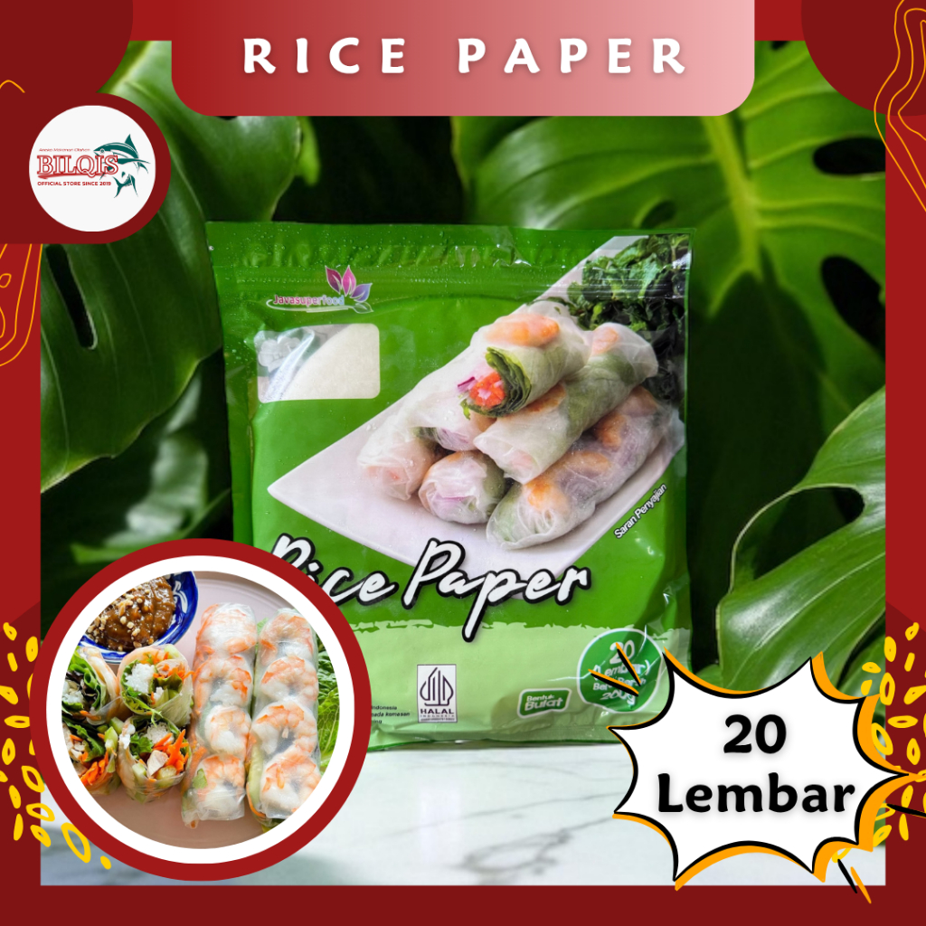 

Rice Paper 20 Lembar / Rice Paper Bulat 20 Lembar - 200gram