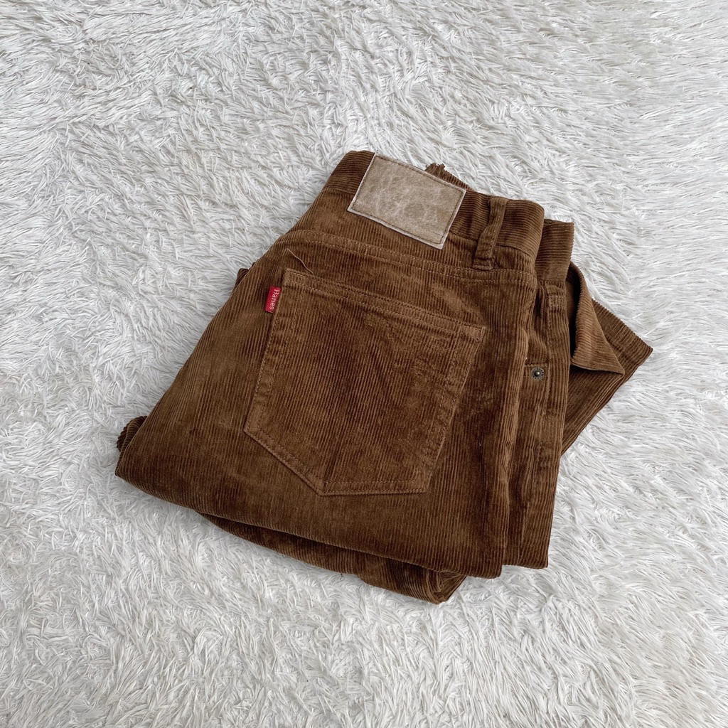 Hanes Vintage Corduroy Regular Fit Straight Pants Casual