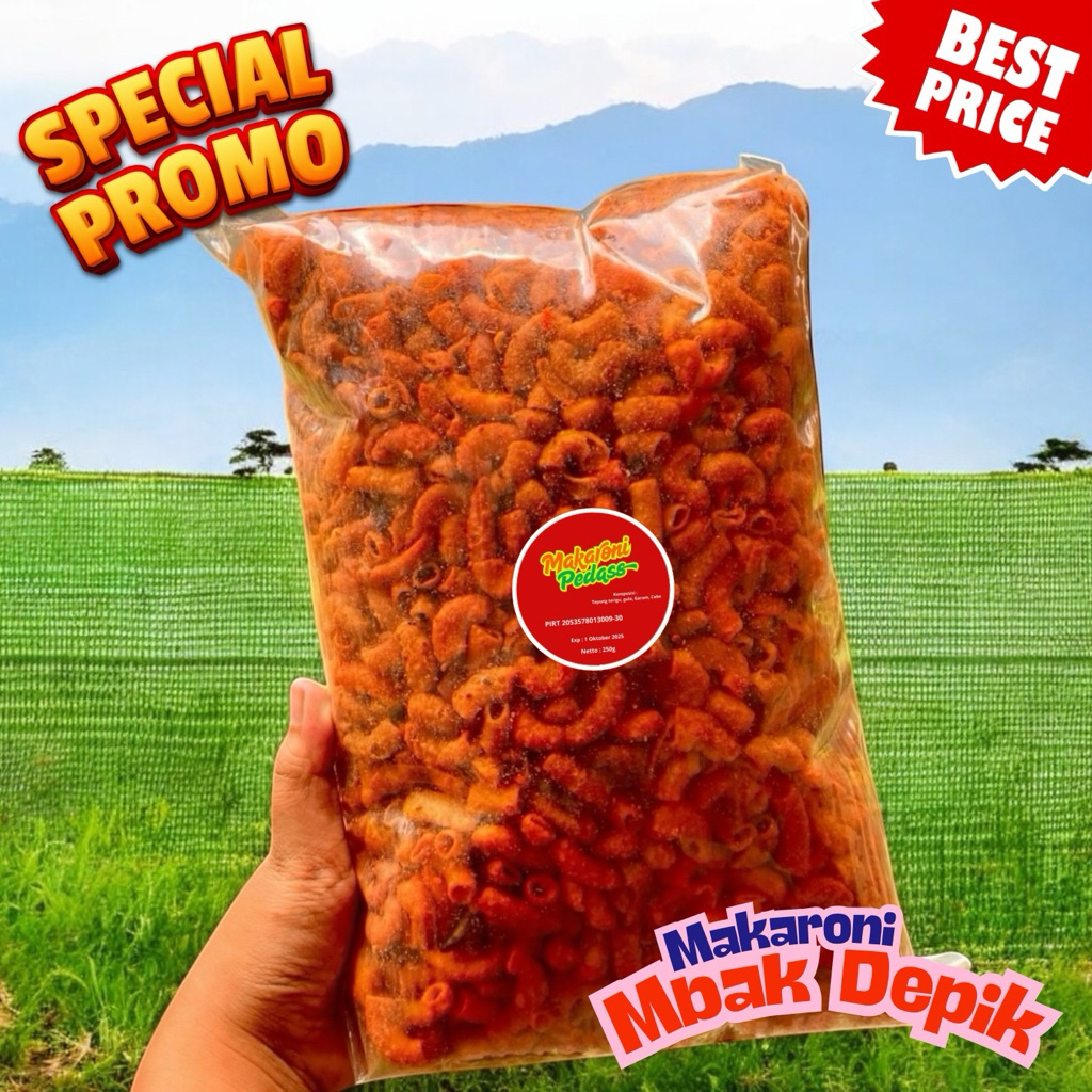 

Makaroni Pedas Level Supper Hot – 250 Gram Mantap Jiwa!