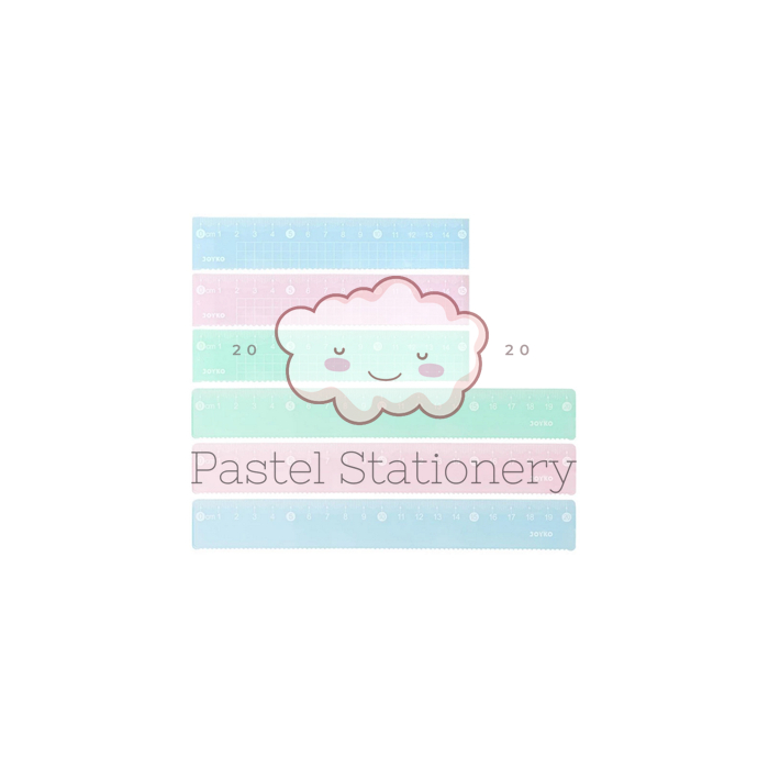 

Penggaris Plastik 15cm 20cm Joyko RL-PCO15 RL-PCO20 - Color Plastic Ruler 15 20 cm