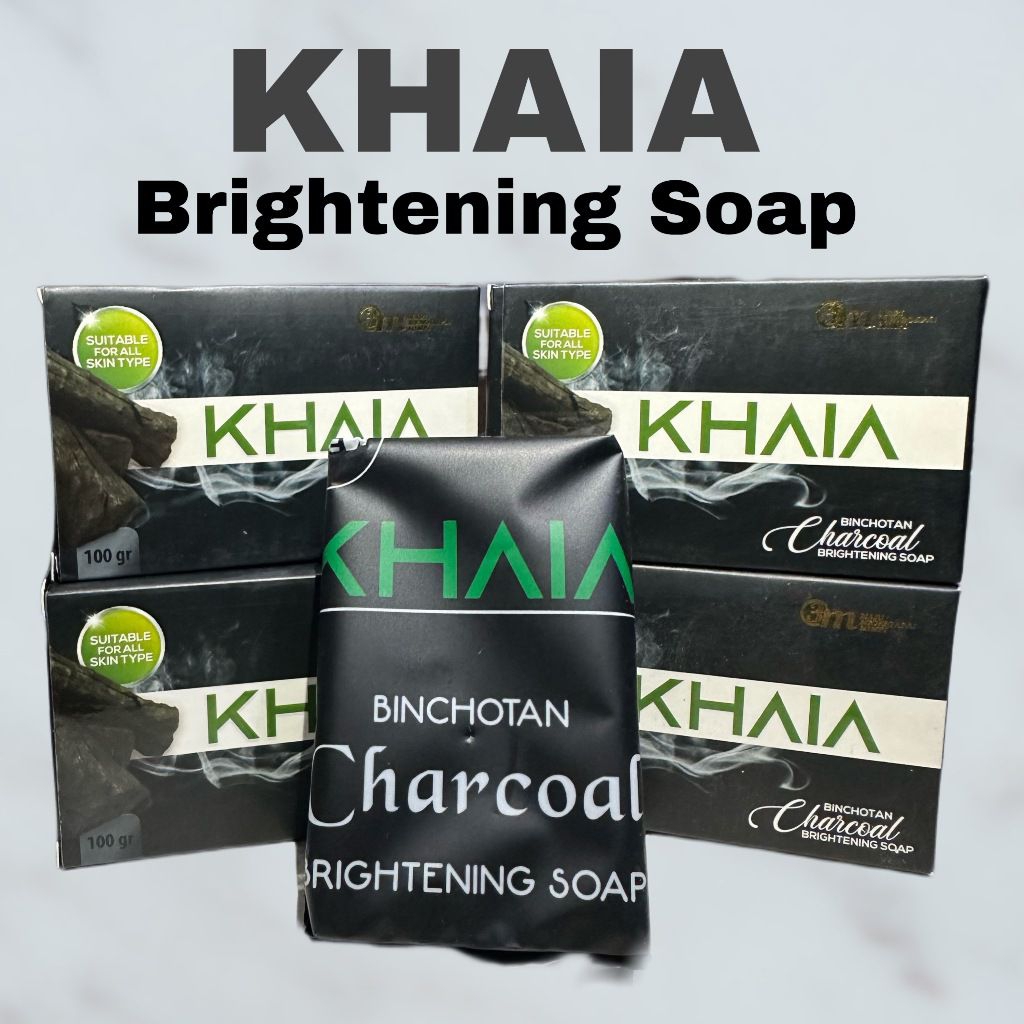Khaia Binchotan Brightening Charcoal Soap Skincare Sabun arang