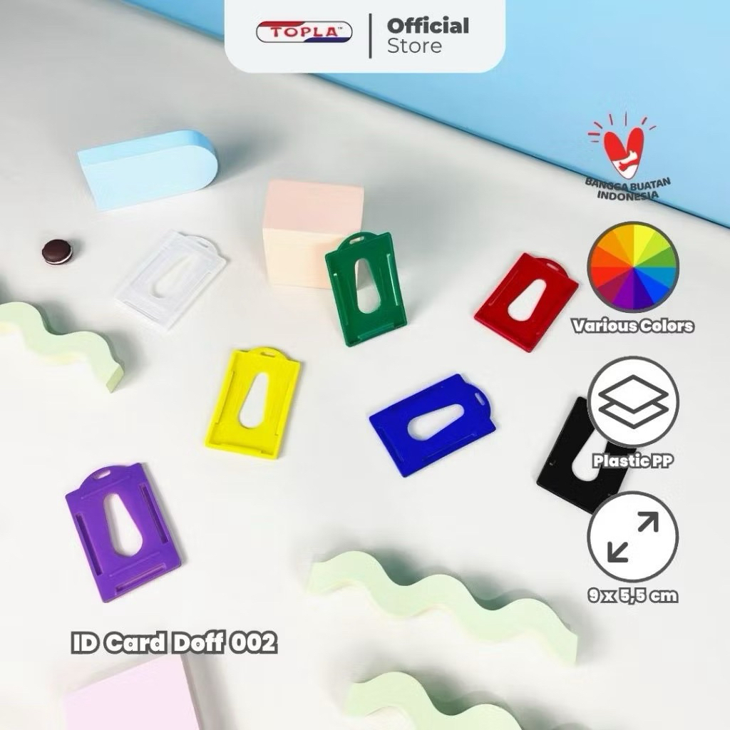 

TOPLA ID Card Transparan 002 Tempat Kartu Tali Name Tag